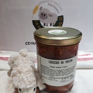 Conserve de couscous de brebis. Vente à la ferme en Aveyron