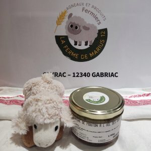 Terrine de mouton à l'ail des ours. Vente directe à la ferme en Aveyron