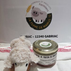 Terrine de mouton au Roquefort. Vente directe à la ferme en Aveyron