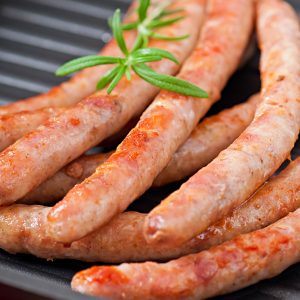 saucisse de brebis grillées - vente directe à la ferme en Aveyron